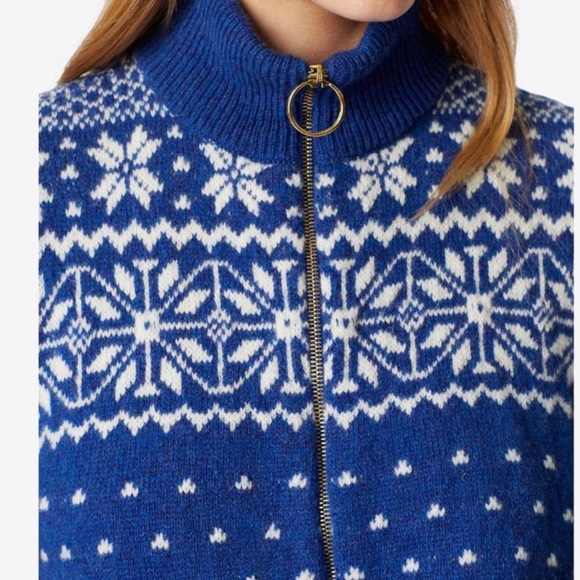 Tory Burch Elyse Fair Isle Cardigan size XS - Picture 5 of 6